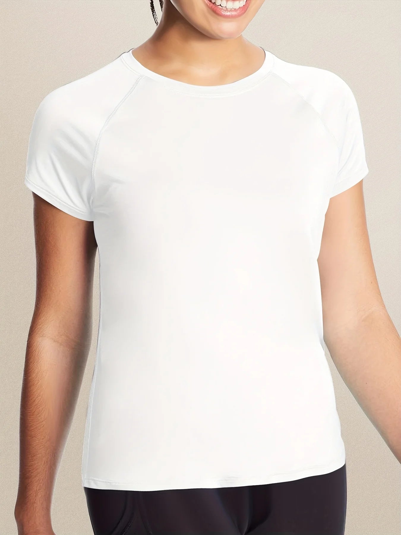 Women’s Quick Dry Short Sleeve Resilience Gym Sports Moisture Wicking Round Neck T-Shirt Training Exercise Gym Sport Shirt Quick Pick Grocers